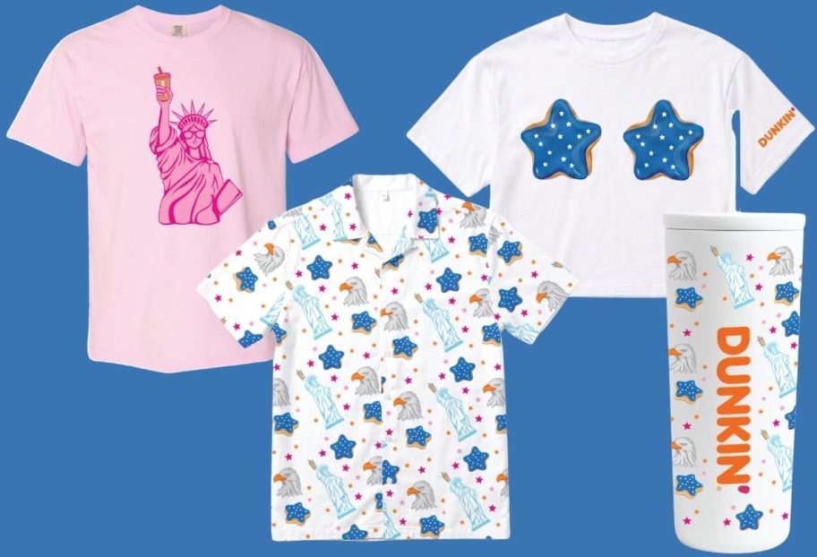 dunkin' fourth of july gear