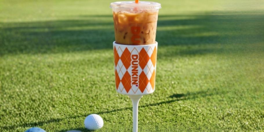 FREE Dunkin’ Tee Cup Holder w/ Drink Purchase Today at 10AM