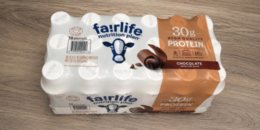 Fairlife Protein Shake 12-Pack Only $21 on SamsClub.com – 30g of Protein in Each Bottle!