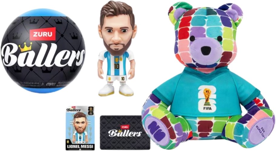 zuru collectible figure and plush bear