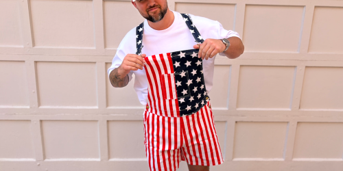 Men’s American Flag Overalls Just $19 on Amazon (Reg. $43)