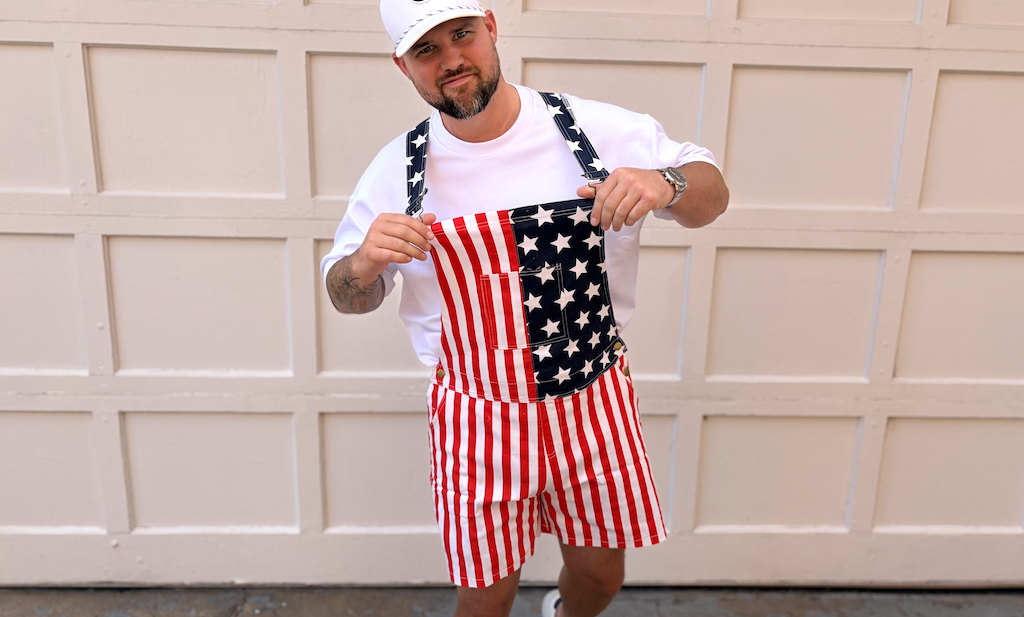 Men&rsquo;s American Flag Overalls Just $19 on Amazon (Reg. $43)
