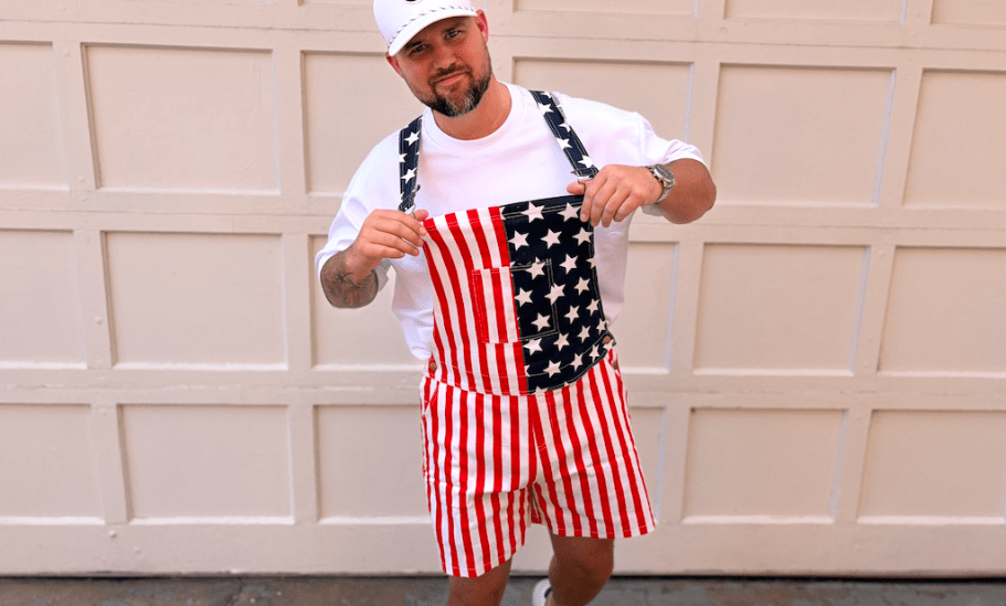 Men’s American Flag Overalls Just $19 on Amazon (Reg. $43)