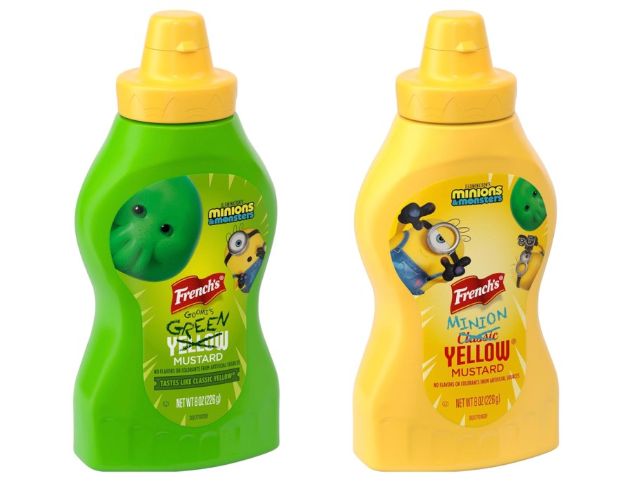 frenchs green and yellow mustard bottles 