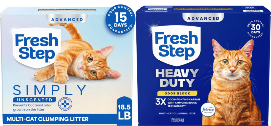 2 boxes of cat litter
