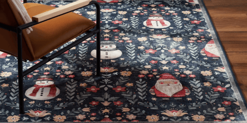 Christmas 5’x7′ Washable Area Rug Just $45 on SamsClub.com (3 Cute Styles!)