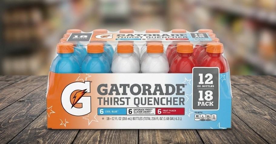 Gatorade Thirst Quencher 18-Pack Only $9.58 Shipped on Amazon