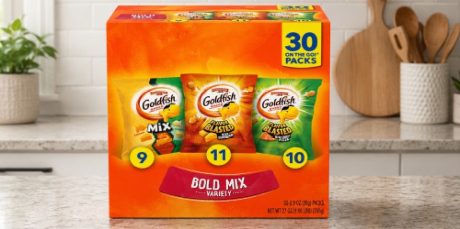 Goldfish Crackers Variety 30-Count Pack Just $7.72 Shipped on Amazon