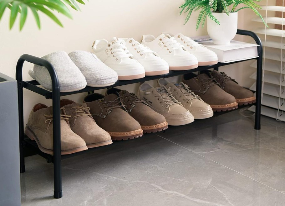 Expandable Shoe Rack Just $9.97 on Amazon | Great For College Dorm Closets!