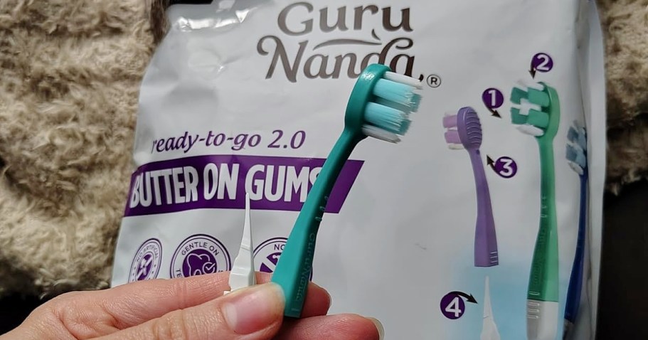 GuruNanda Mini Disposable Toothbrushes 21-Count Only $5 Shipped on Amazon