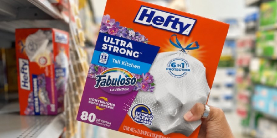 Hefty 13-Gallon Trash Bags 80-Count Only $8.98 Shipped on Amazon