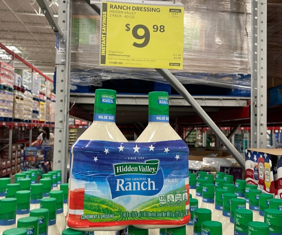 a 2 pack of hidden valley ranch dressing in store
