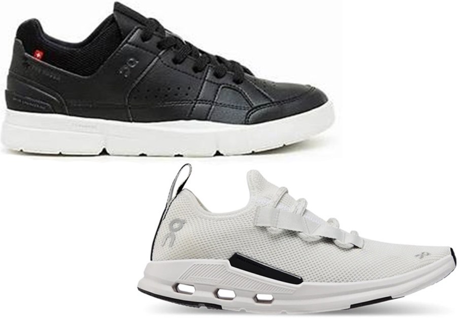black and white hoka shoes 