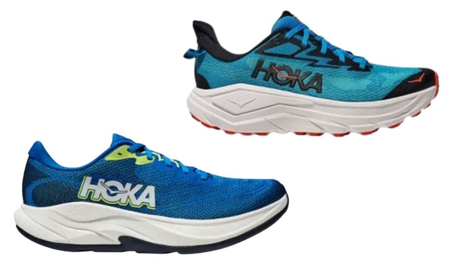 blue mens hoka shoes