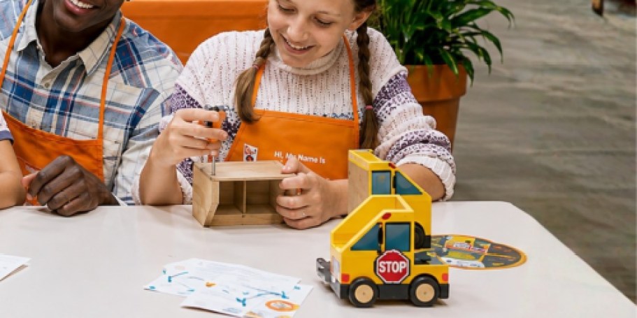FREE Home Depot Kids Workshop on 9/5 | Register Now to Make a School Bus Organizer