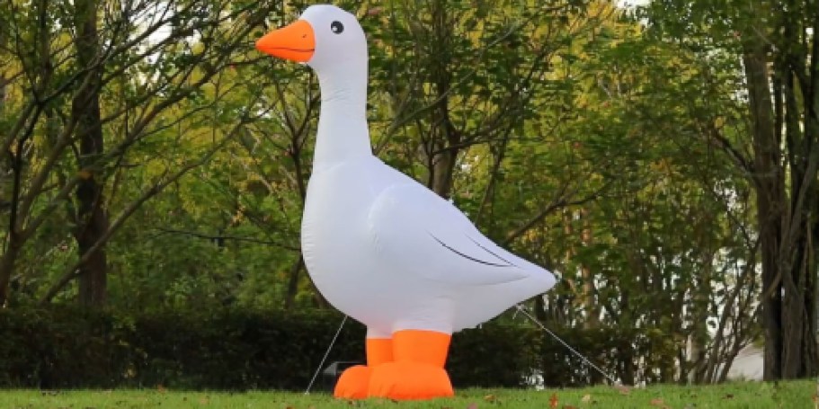 Move Over, Porch Goose… This 6-Foot Yard Goose Is on Sale for Prime Day!