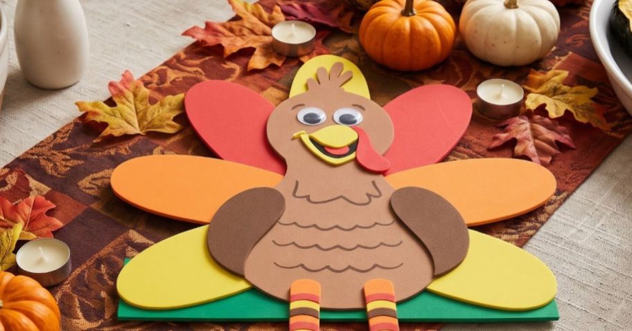 jcpenney 3D Turkey on Thanksgiving table