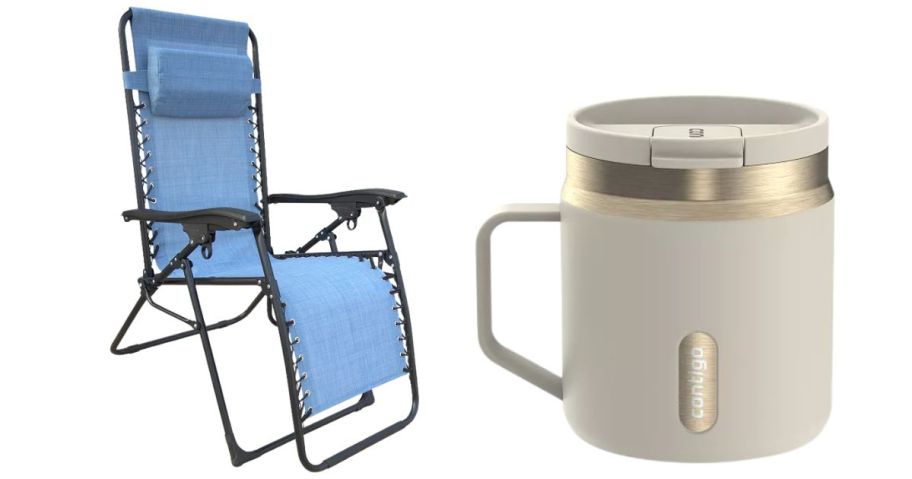 antigravity chair and mug