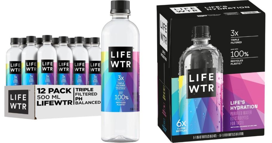 two lifewtr multipacks