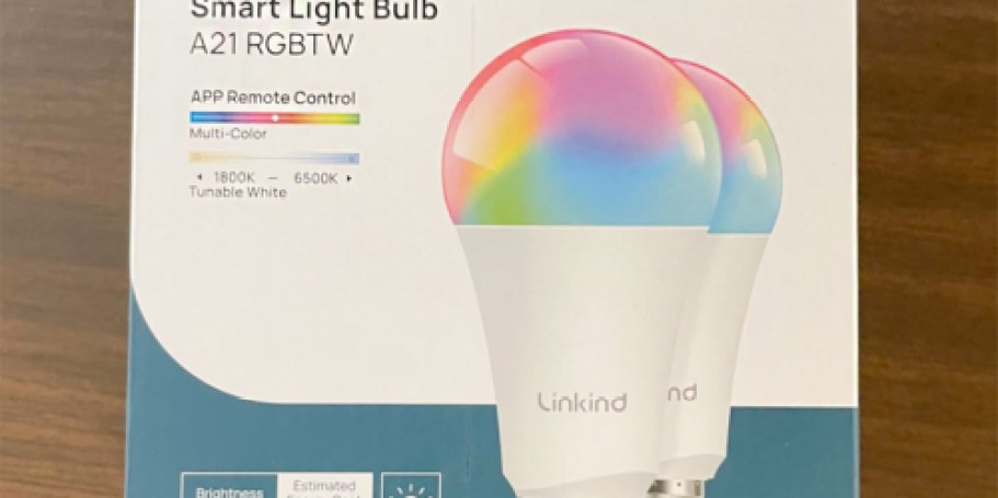 Smart Light Bulbs 2-Pack Only $11 Shipped on Amazon (Reg. $35) | Works w/ Alexa & Google Home