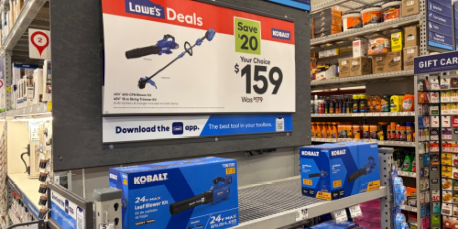 Up to $100 Off Kobalt Trimmer & Leaf Blower Kits on Lowes.com (Father’s Day Gift Idea!)
