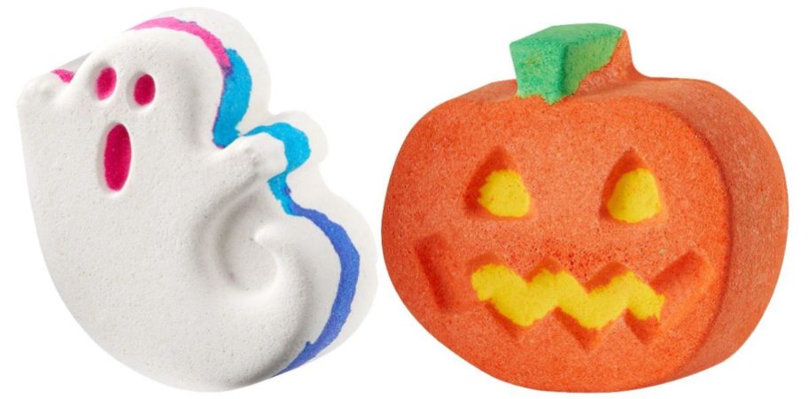 two lush bath bombs