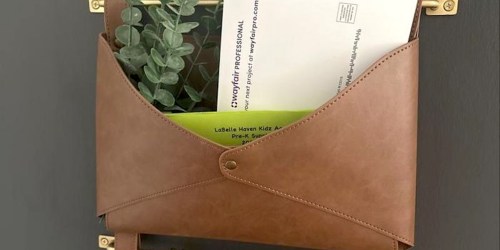 50% Off Target Wall Hooks & Organizers | Faux Leather Mail Holder Just $12.50