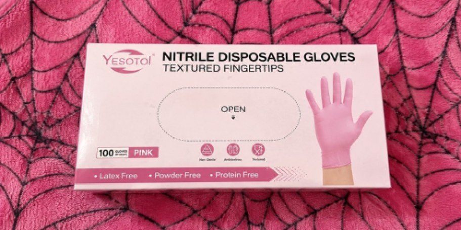 Nitrile Gloves 100-Count Box Just 99¢ Shipped