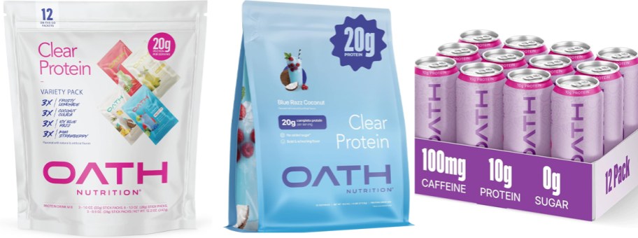 oath nutrition packs and cans