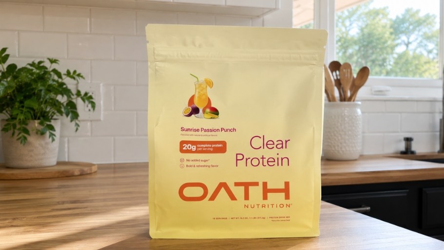 *RARE* Over $16 Off OATH Clear Protein on Amazon (Hate Protein Shakes? Buy This!)
