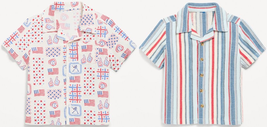 two americana toddler boys tees