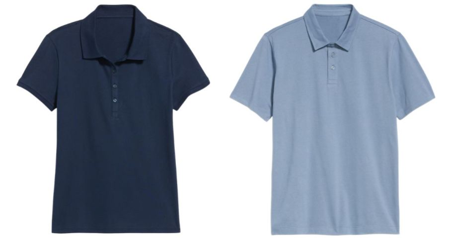 old navy womens and mens polos