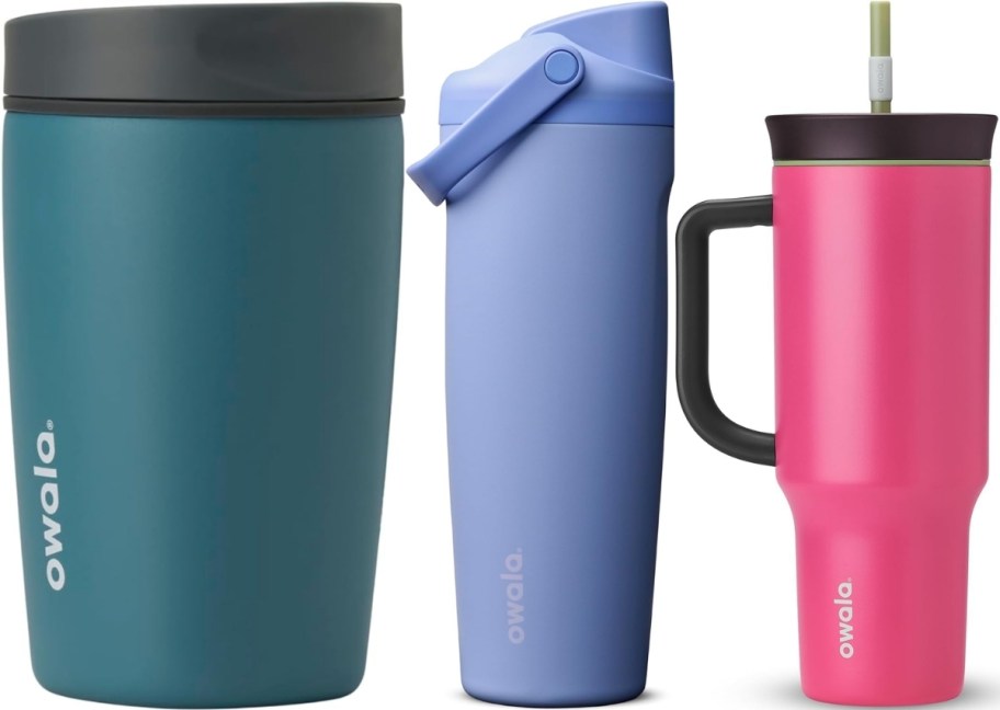 three owala insulated drinkware cups