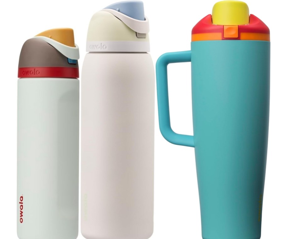 owala water bottles in 3 sizes and colors