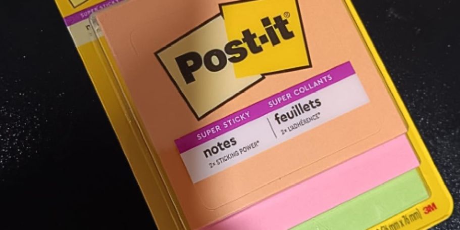Post-it Super Sticky Notes 3-Pack Just $2 Shipped on Amazon (Reg. $6)