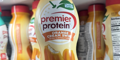 Over $10 Off Limited Edition Premier Protein Orange Cream Shakes on Amazon