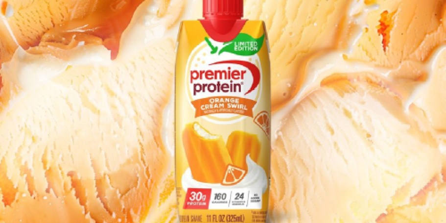 Limited Edition Premier Protein Orange Cream Shake 12-Pack Just $18.99 Shipped on Amazon