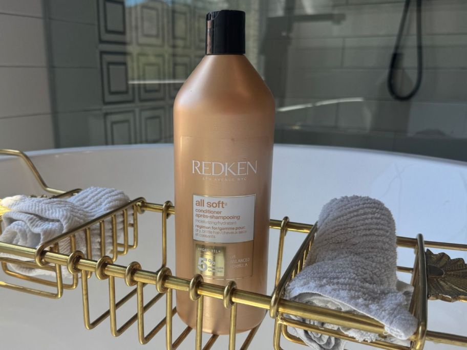 redken liter bottle in tub