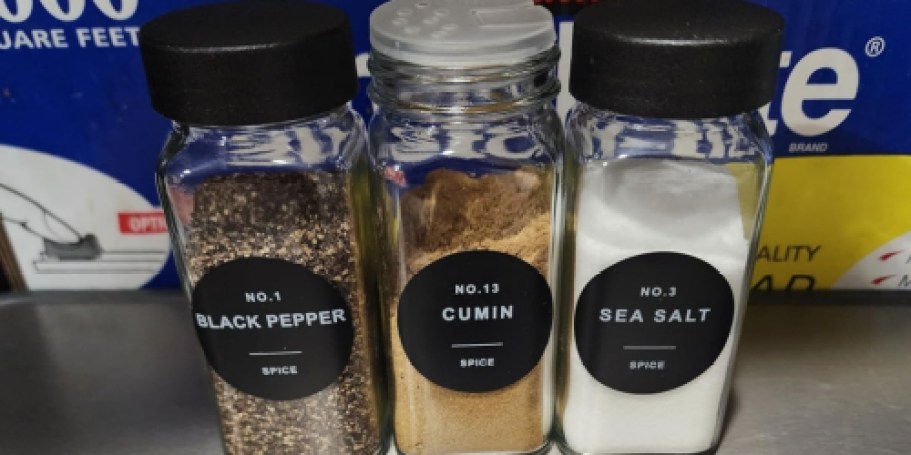 Glass Spice Jars 24-Piece Set Just $17.99 Shipped on Amazon (Reg. $36)