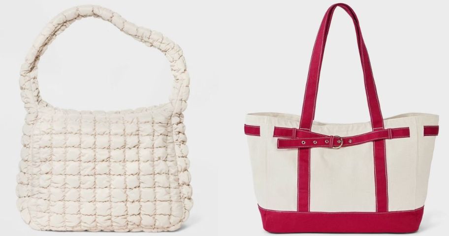 Stock images of two bags from Target