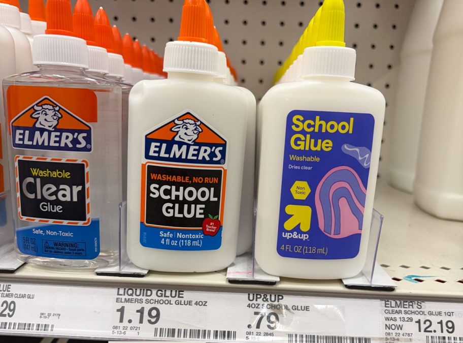 elmers and up&up glue 