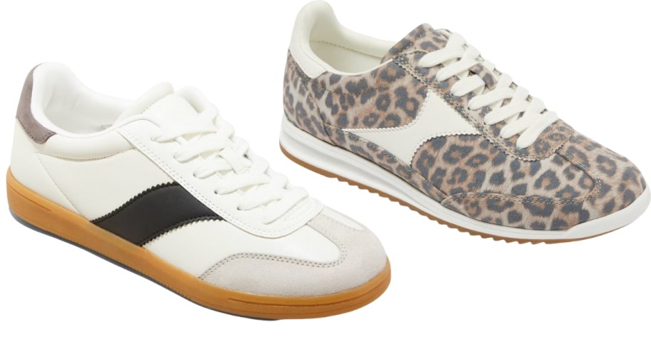 two women's sneakers 