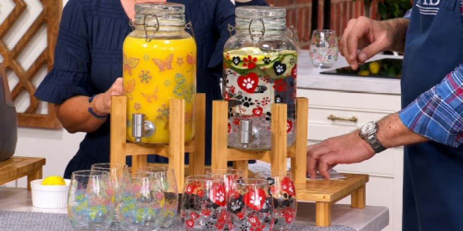 Temp-Tations Drink Dispenser w/ 4 Glasses Just $29.99 (Reg. $60)