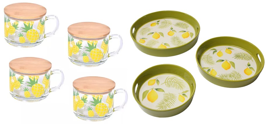 lemon mugs and platters