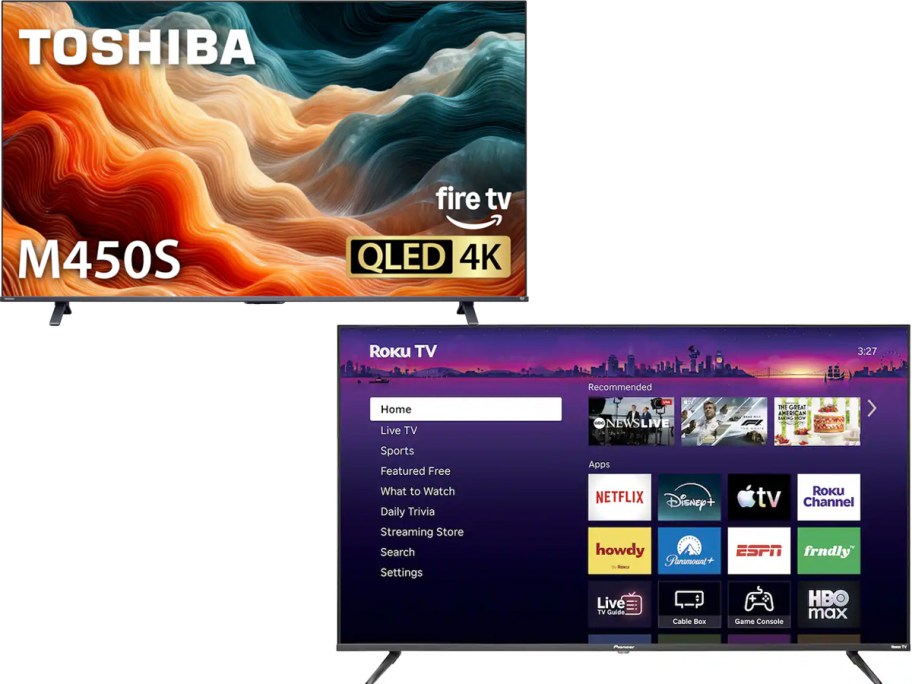 50" and 55" tvs 