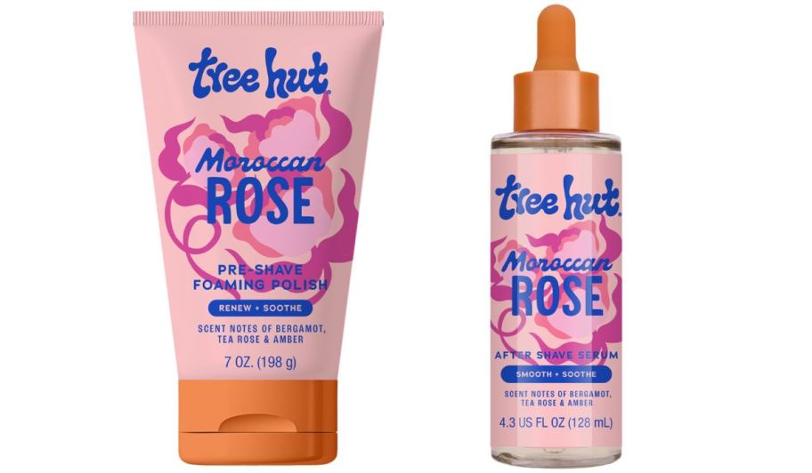 tree hut moroccan rose shaving scrub and shave oil