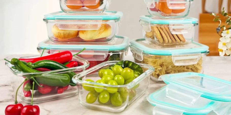 Glass Food Storage Containers w/ Lids from $1.16 Shipped for New Customers (Reg. $60)
