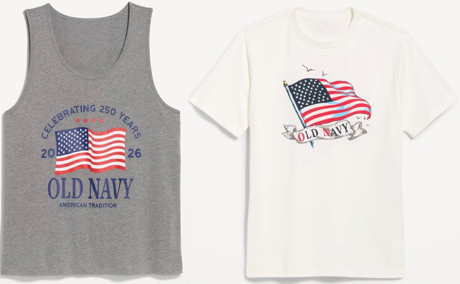 gray and white flag tops