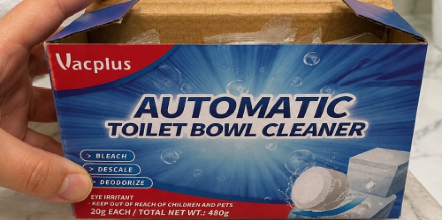 Vacplus Toilet Bowl Cleaner Tablets 12-Pack Only $4.49 Shipped on Amazon