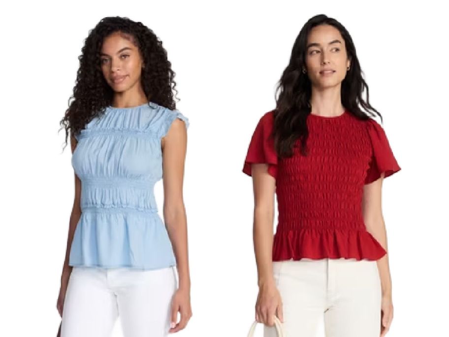 2 women on a white background